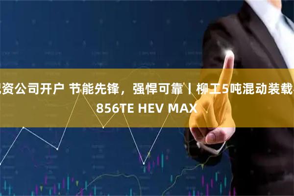 配资公司开户 节能先锋，强悍可靠丨柳工5吨混动装载机856TE HEV MAX